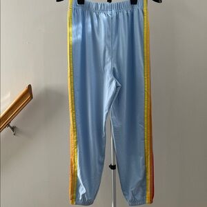 Vibrant Women’s Joggers with Colorful Stripes - Aviator Nation Inspired - Size M